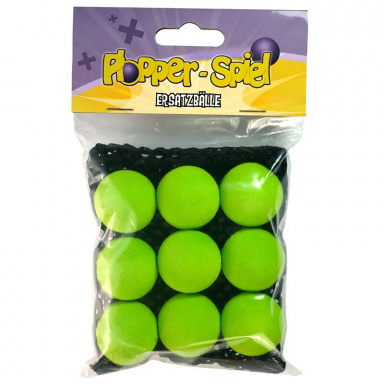 Sada 9 Plopper míčků - zelené