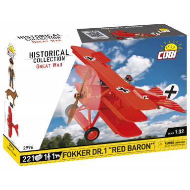 COBI 2996 Nemecké stíhacie lietadlo Fokker Dr.I Red Baron