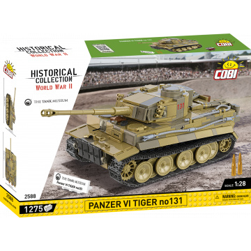 COBI 2588 II WW Panzer VI Tiger no 131, 1:28, 1275 k
