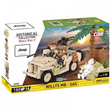 COBI 2298 Americký terénny automobil Jeep Willys MB - SAS